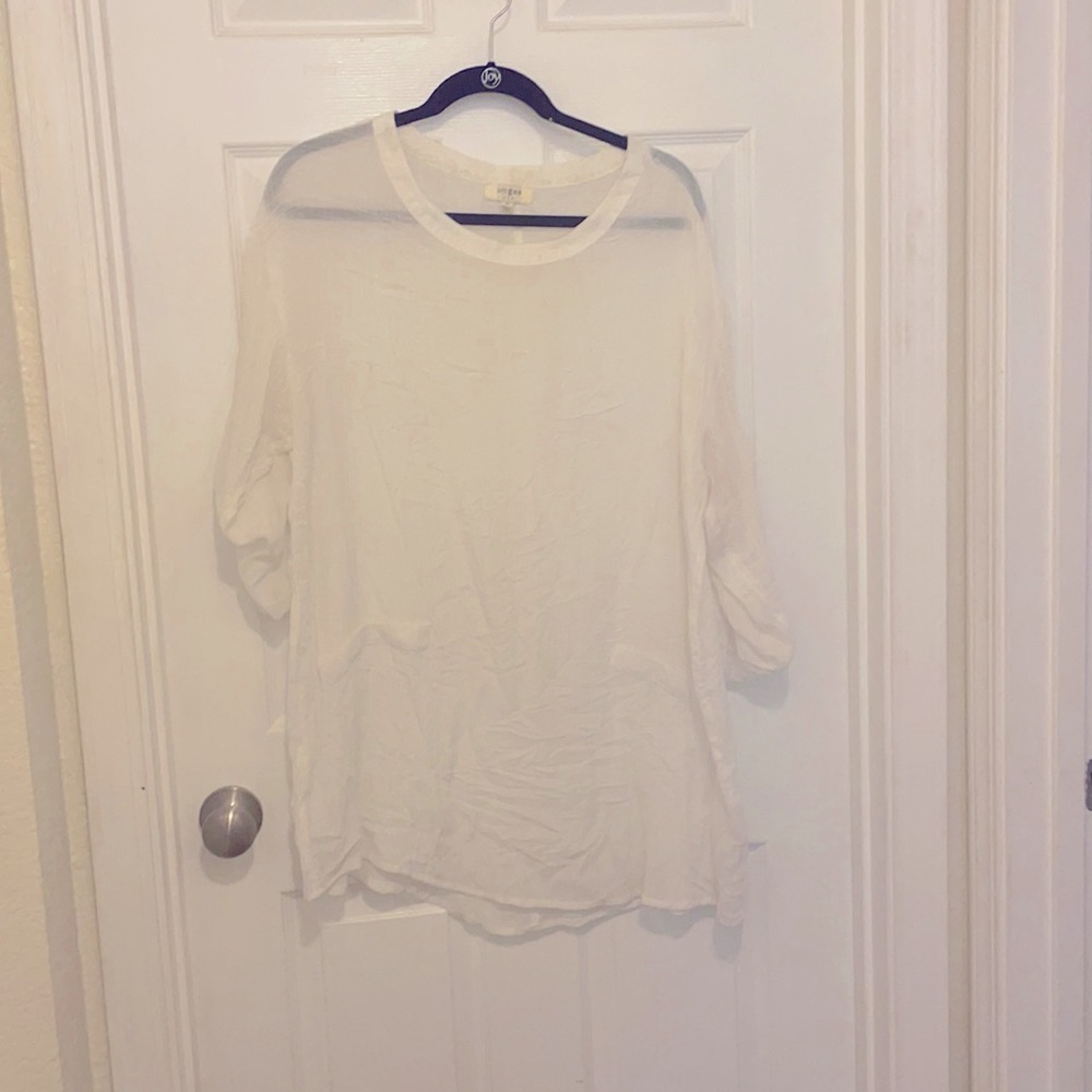 Sheer flowy top